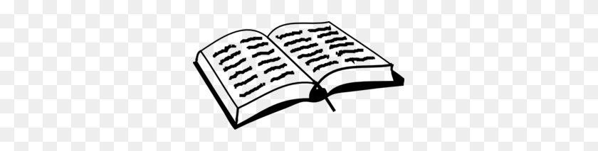 297x153 Open Bible With Scriptures Clip Art - Scripture PNG
