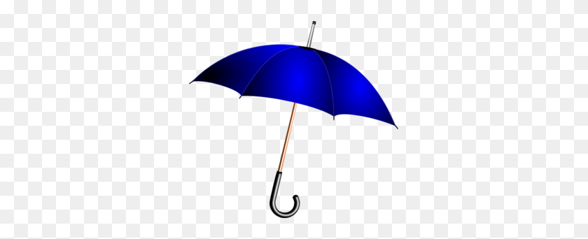 299x282 Open Blue Umbrella Clip Art - Umbrella Clipart PNG