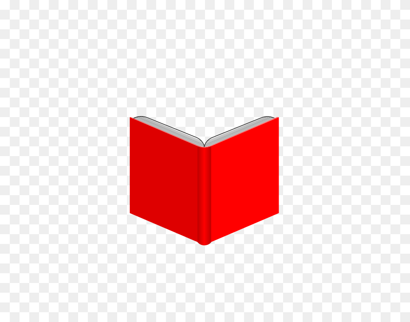424x600 Open Book Clip Art Color - Red Book Clipart
