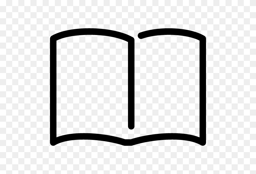 512x512 Значок Открытой Книги Линия Набор Иконок Разум - Значок Книги Png