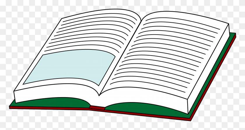 8104x4026 Open Book In Clipart Of Winging - Bookshop Clipart