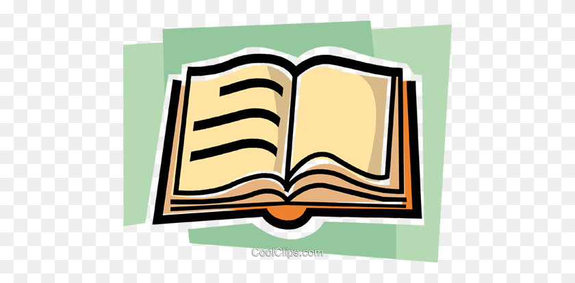 480x354 Open Book Royalty Free Vector Clip Art Illustration - Clipart Open Book