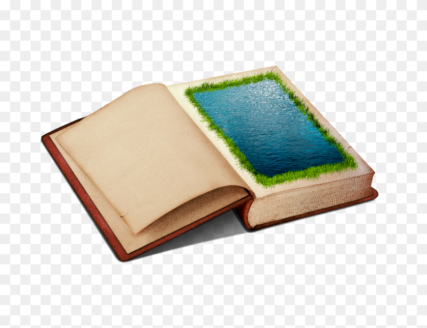 800x600 Открытая Книга С Зеленой Травой Png Фоновое Изображение Бесплатно - Дорожка Png