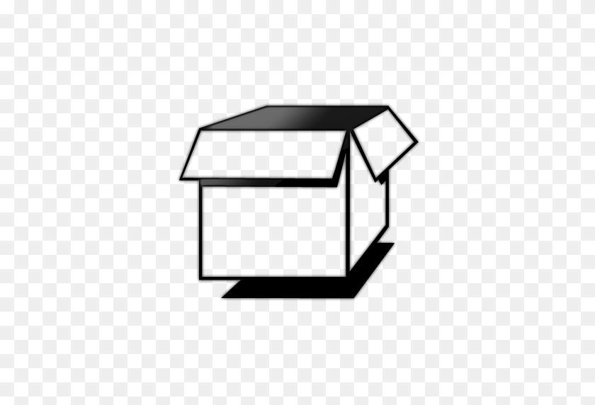 512x512 Open Box Container Legacy Icon Tags - White Box Clipart