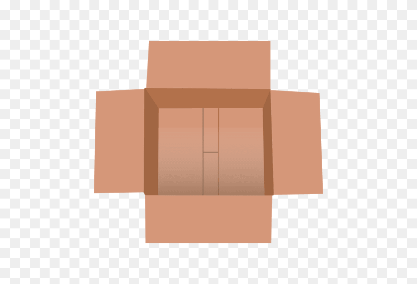 512x512 Открытая Картонная Коробка - Открытая Коробка Png
