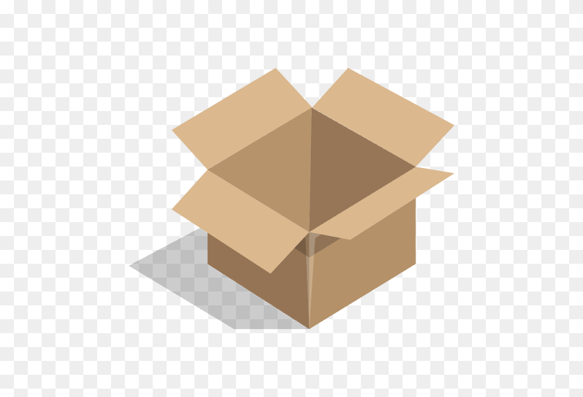 512x512 Open Cardboard Box Icon - Cardboard PNG