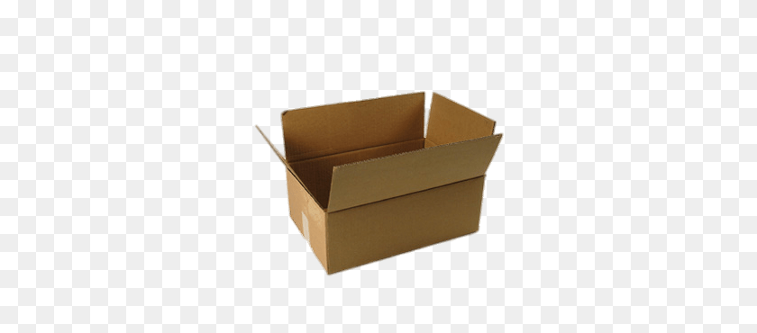 310x310 Open Cardboard Box Transparent Png - PNG Box
