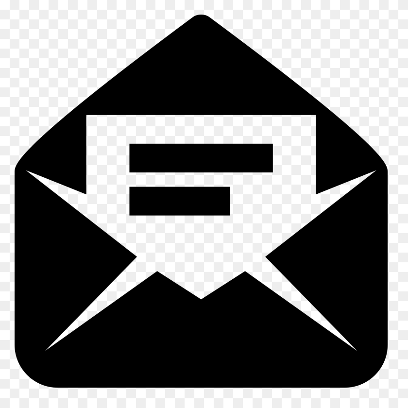 1600x1600 Open Envelope Icon - Message Icon PNG