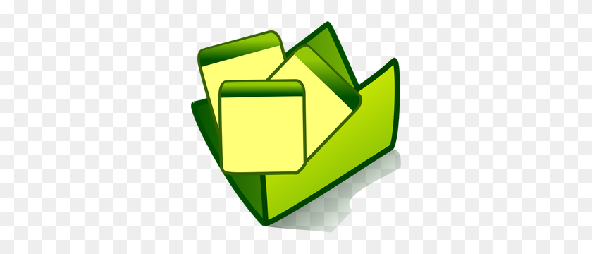 298x300 Open Folder Clip Art - Yellow Folder Clipart
