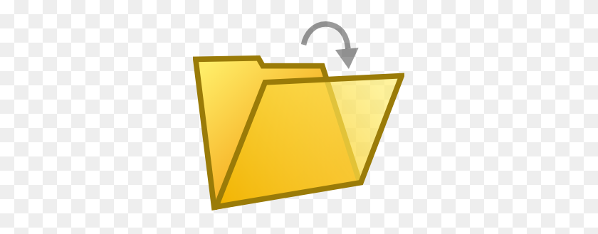 297x269 Open Folder Document Clip Art Free Vector - Folder Clipart
