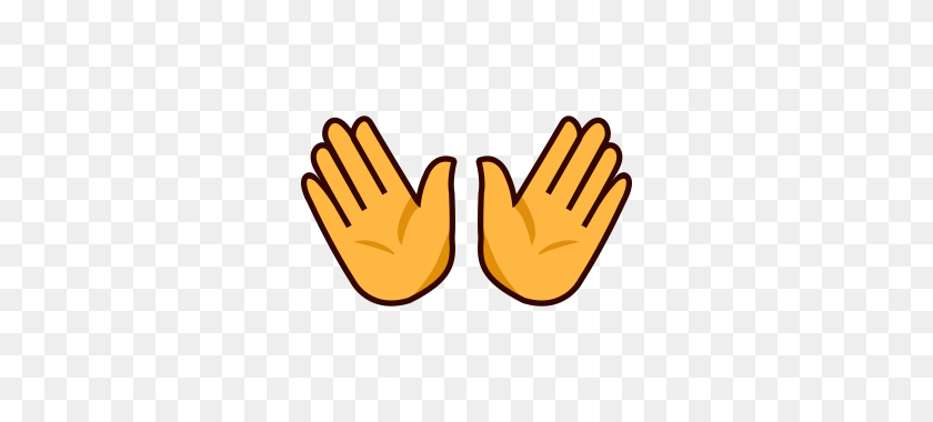 320x320 Открытые Руки Emojidex - Открытые Руки Png