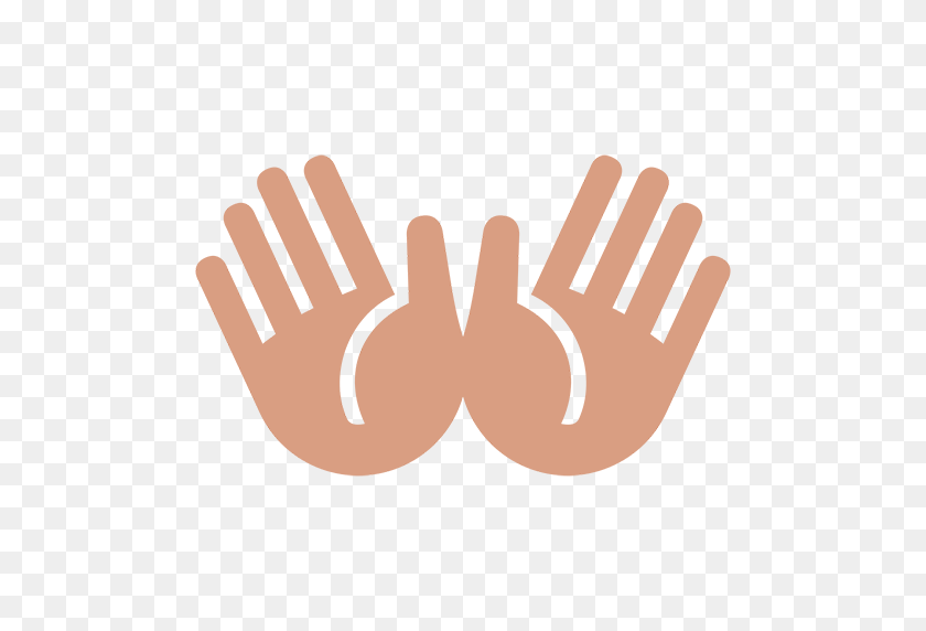 512x512 Open Hands Sign Emoji For Facebook, Email Sms Id - Open Hands PNG