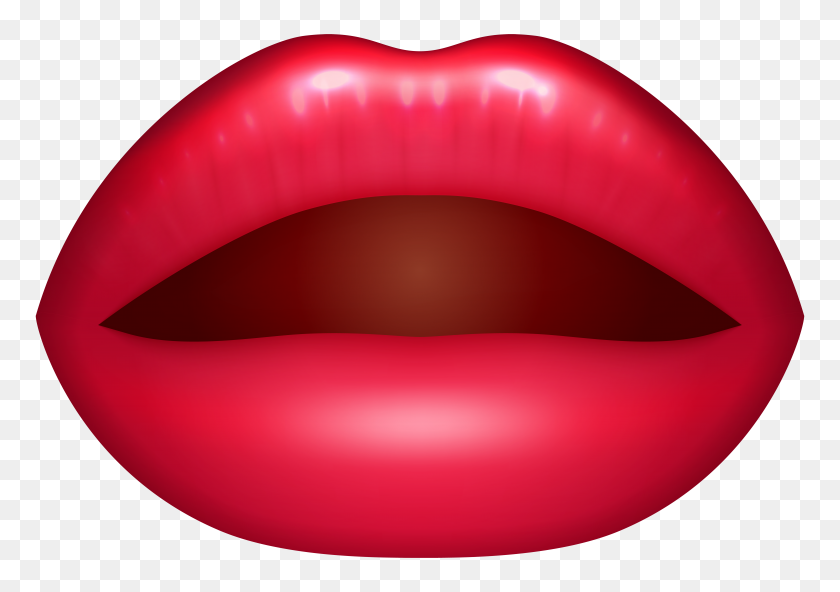 8000x5461 Open Lips Png Clip Art - Red Lips PNG