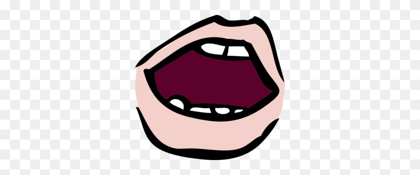 300x291 Open Mouth Clip Art - Open Mouth Clipart Black And White