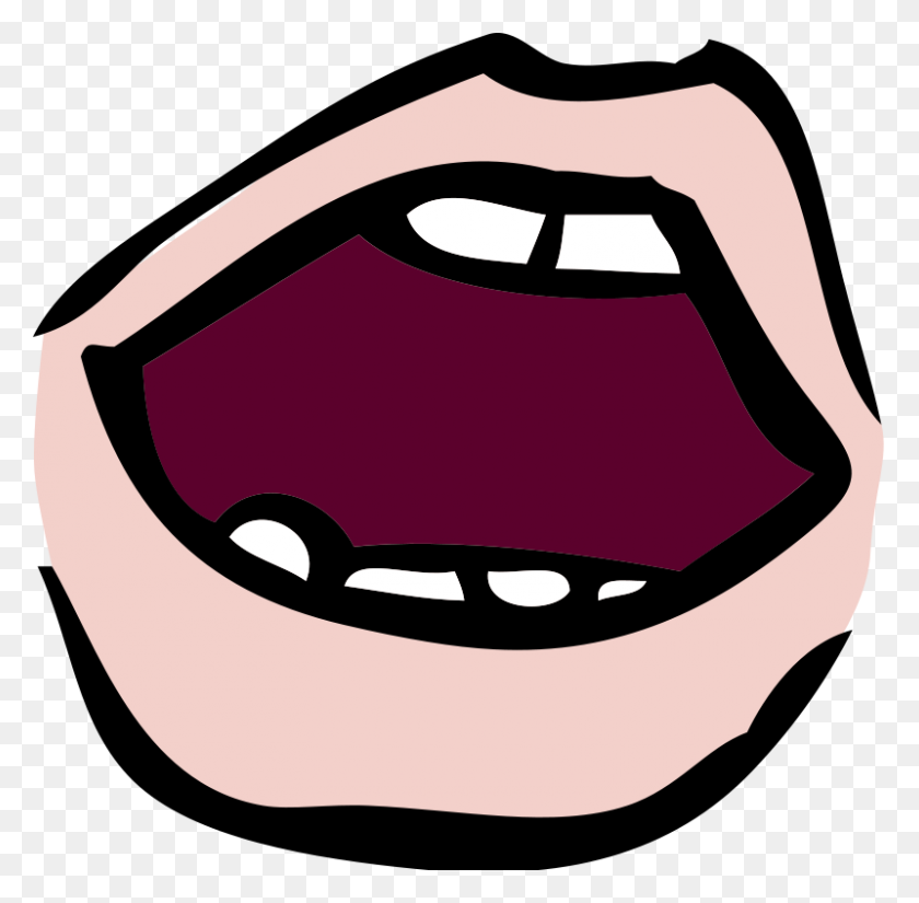800x785 Open Mouth Clip Art - Shocked Clipart