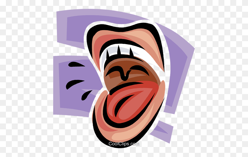 480x474 Open Mouth Royalty Free Vector Clip Art Illustration - Mouth Open Clipart