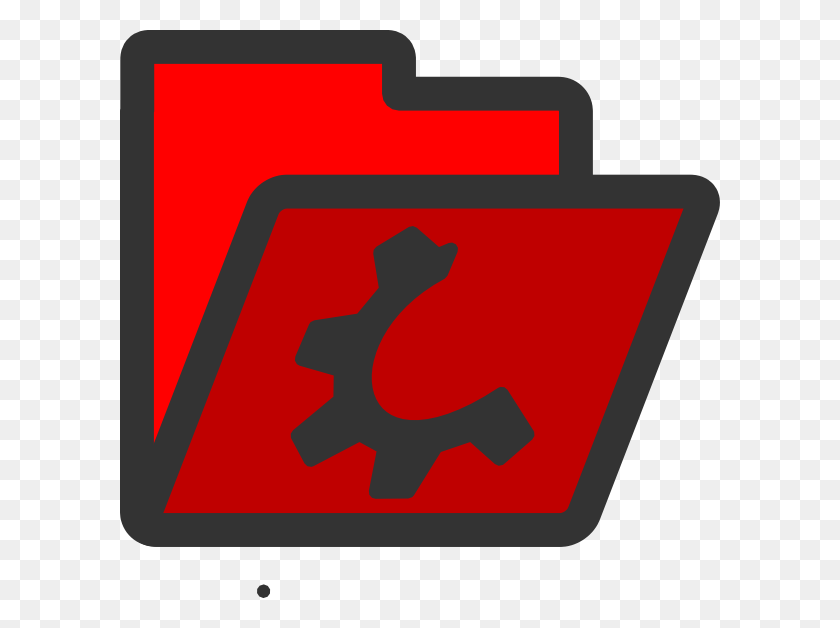 600x568 Open Red Folder Png Clip Arts For Web - Open Sign Clip Art