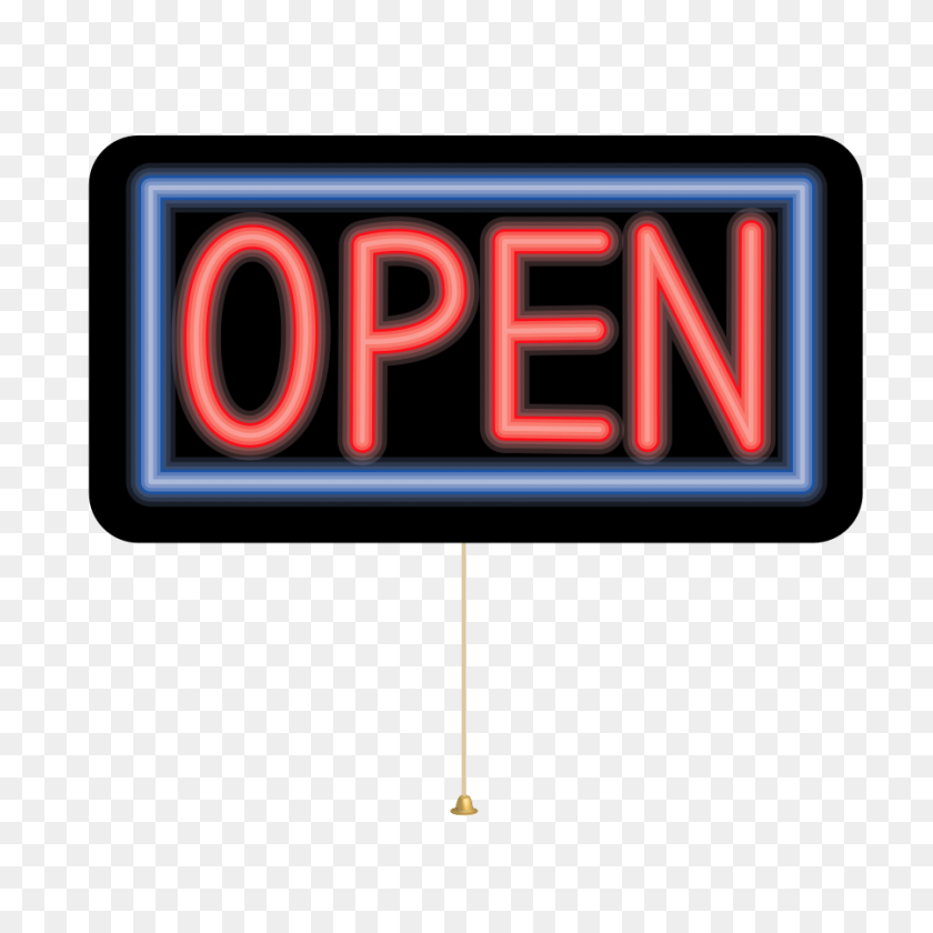 900x900 Open Sign Clip Art - Sold Sign Clipart