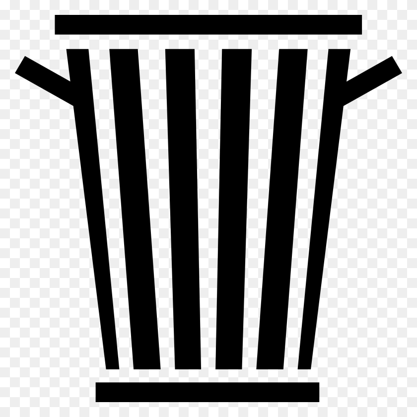 2400x2400 Open Trash Can Clip Art, Waste And Recycle Open Trash Can - Dumpster Clipart