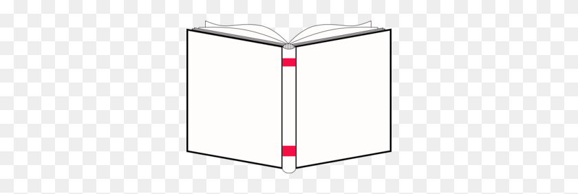 298x222 Openbook White Cover Clip Art - Open Book Clip Art