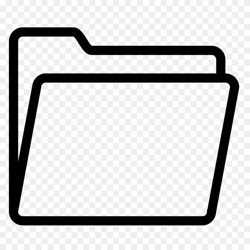 1600x1600 Opened Folder Icon - Folder Icon PNG
