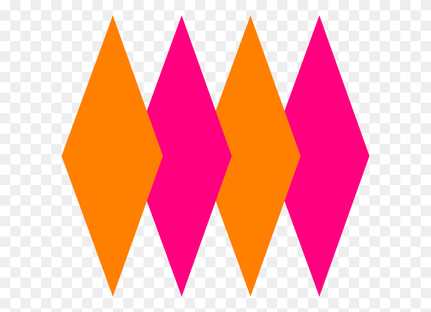 600x547 Orange And Pink Clip Art - Crush Clipart
