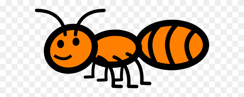 600x273 Hormiga Naranja Clipart - Ant Clipart