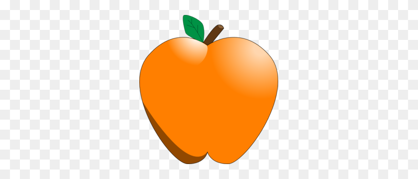 279x299 Orange Apple Clip Art - Orange Clipart