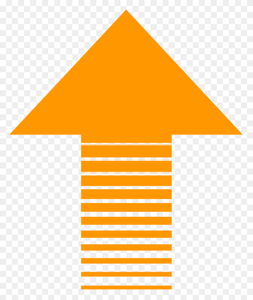2113x2540 Orange Arrow On A White Background Free Image - Orange Background PNG