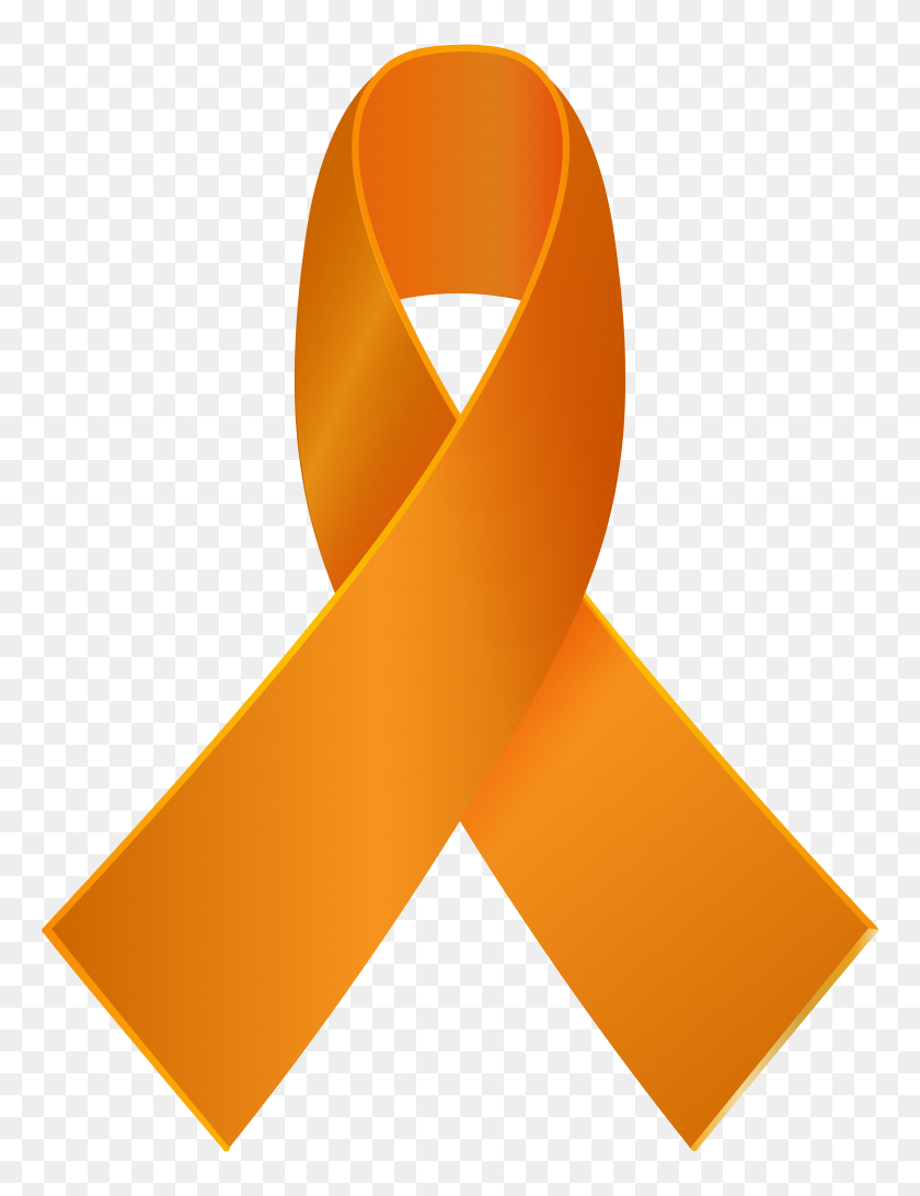 4531x6000 Оранжевая Лента Осведомленности Png Картинки - Лента Клипарт Png