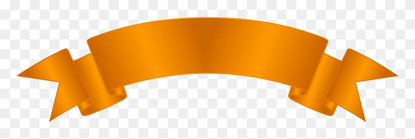 8000x2278 Orange Banner Clip Art Png - Orange Balloon Clipart