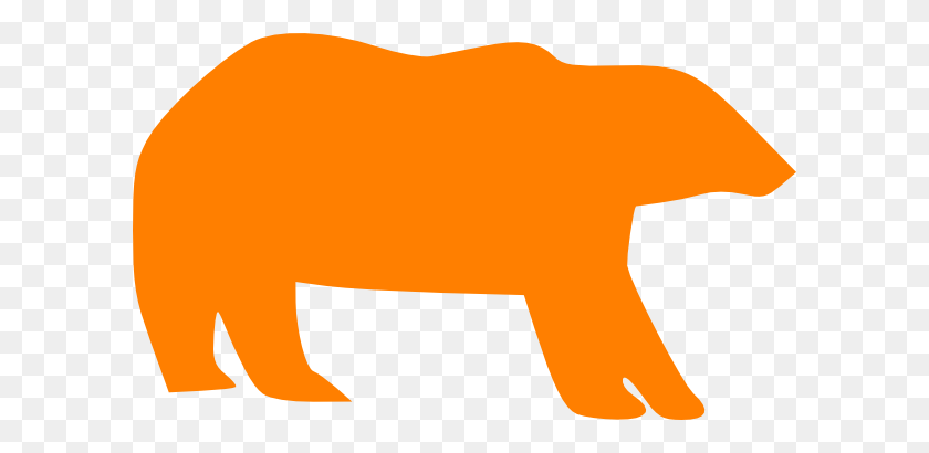 600x350 Оранжевый Медведь - Клипарт Маленькая Медведица