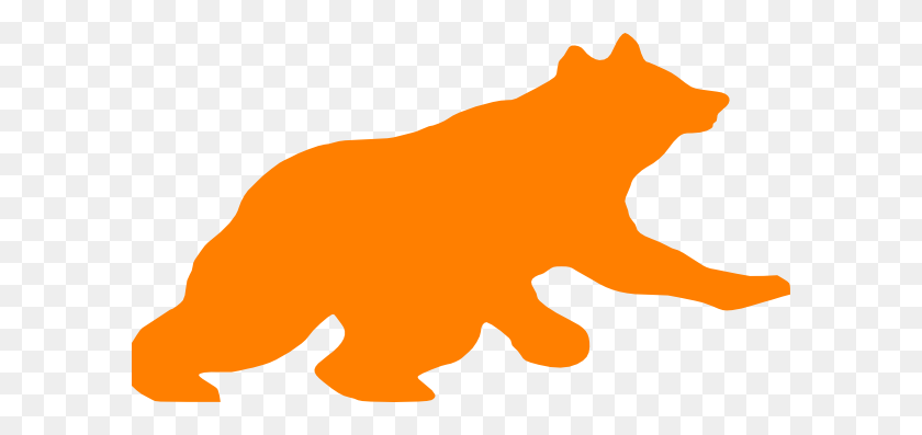 600x337 Оранжевый Медведь Картинки - Медведь Гризли Клипарт