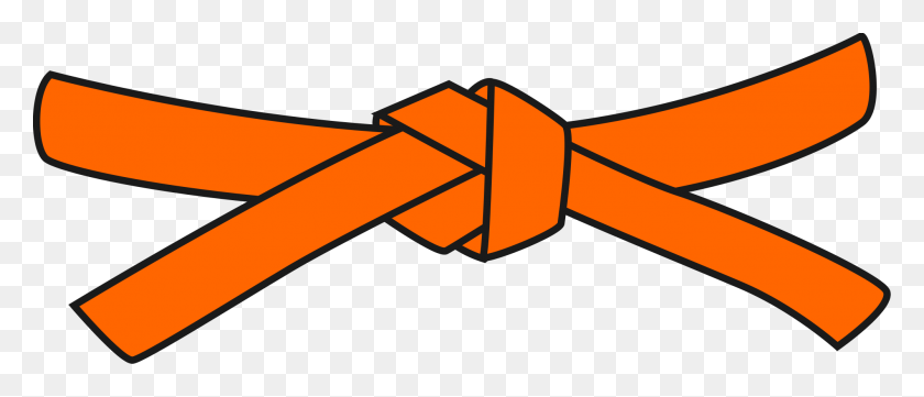 2000x772 Orange Belt - Superfluous Clipart