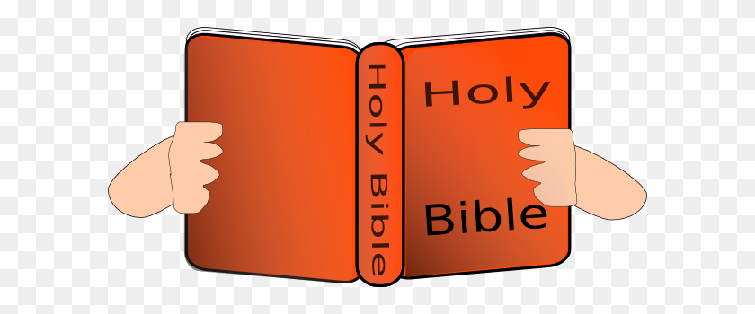 600x290 Orange Bible Clip Art - Holy Bible Clipart