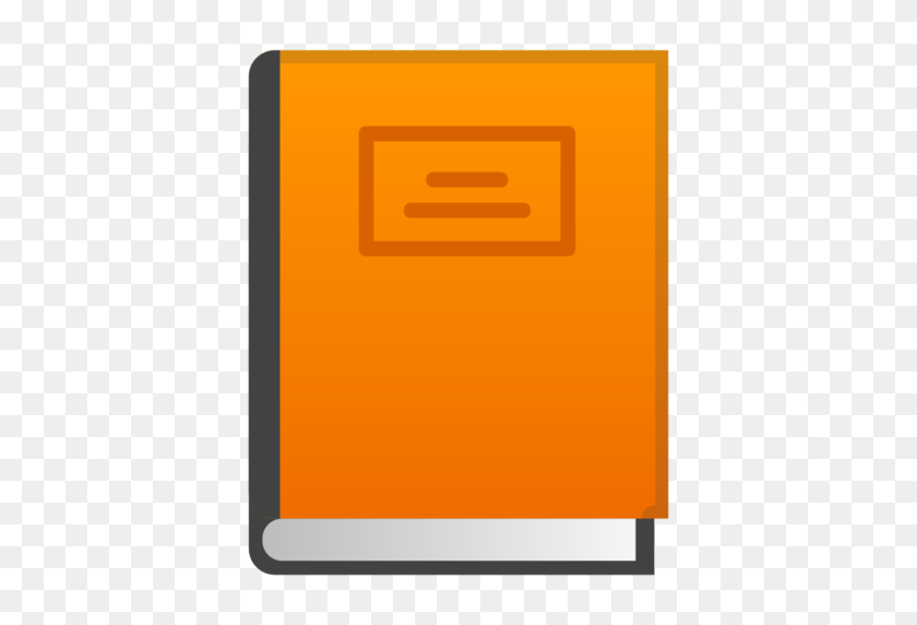 512x512 Libro Naranja Emoji - Libro Emoji Png
