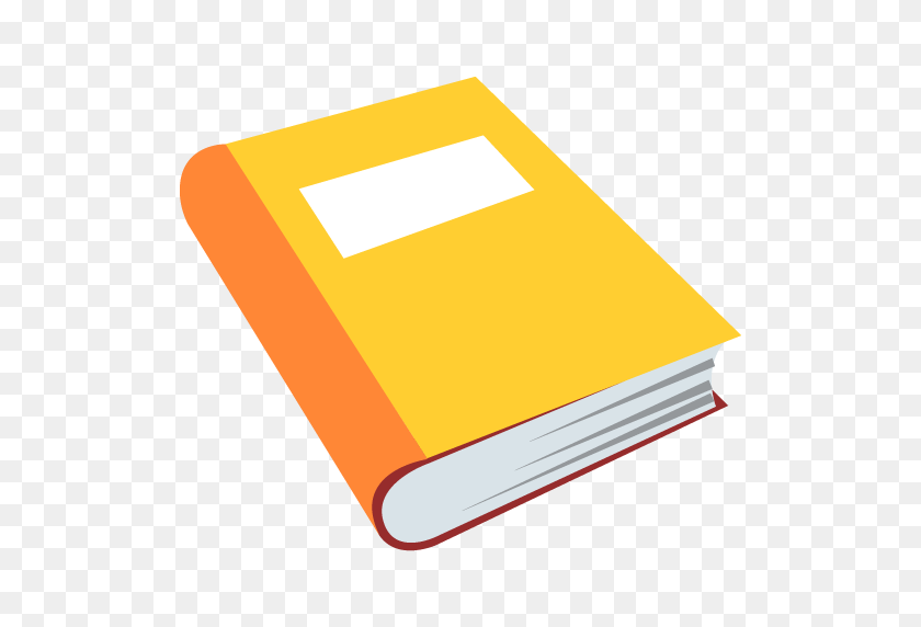512x512 Libro Naranja Emoji Para Facebook, Correo Electrónico Sms Id - Libro Emoji Png