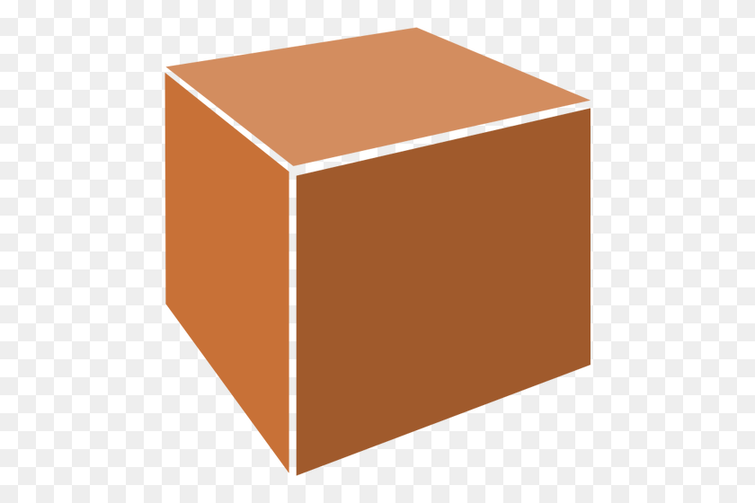 474x500 Оранжевая Коробка Векторных Изображений Клипартов - 3D Клипарт