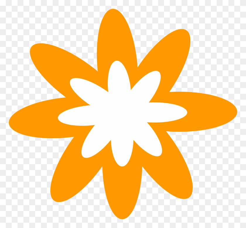 2292x2112 Orange Burst Flower Icons Png - Orange Flower PNG