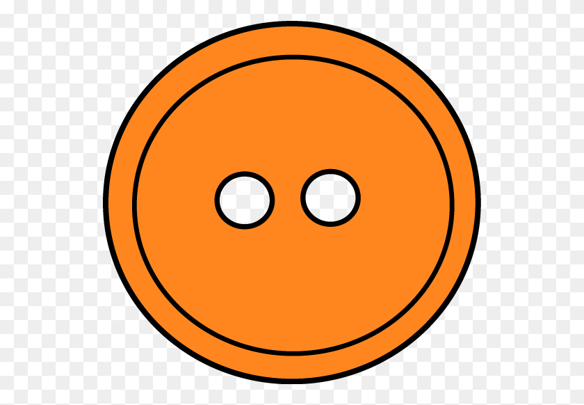 544x522 Оранжевая Кнопка Картинки - Швейный Клипарт