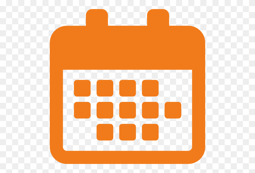 512x512 Orange Calendar Cliparts Free Download Clip Art - Calendar Clipart PNG
