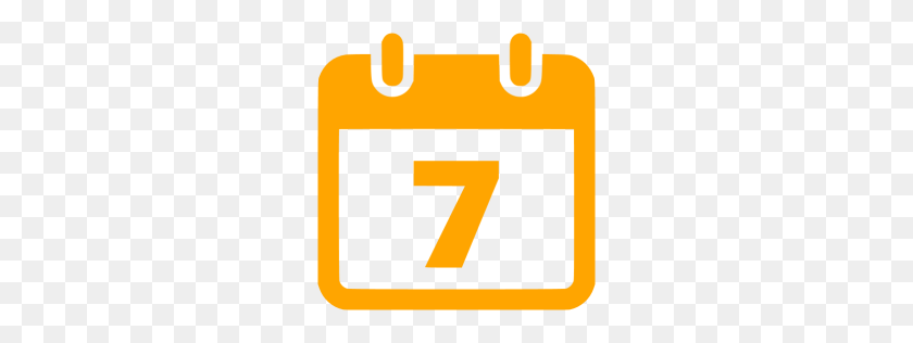 256x256 Orange Calendar Icon - Calendar Icon PNG