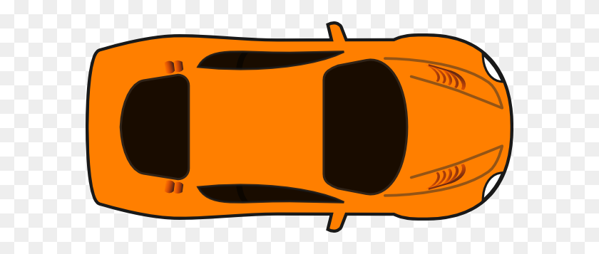 600x297 Оранжевый Автомобиль - Автокатастрофа Клипарт