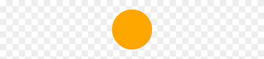 128x128 Значок Оранжевый Круг - Оранжевый Круг Png