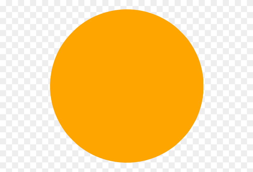 512x512 Значок Оранжевый Круг - Желтый Круг Png
