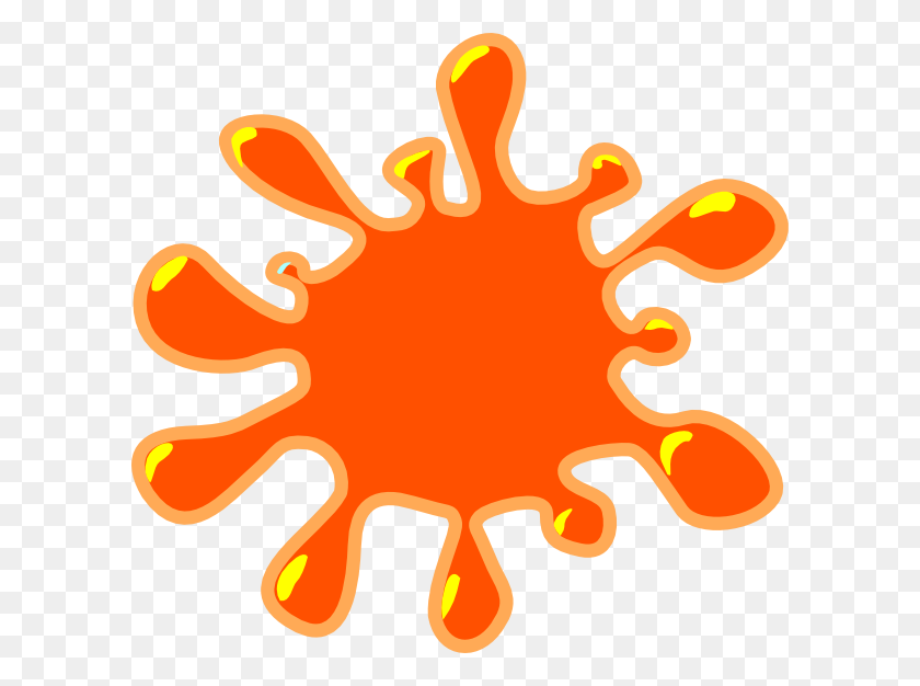 600x566 Orange Clip Art - Blob Clipart