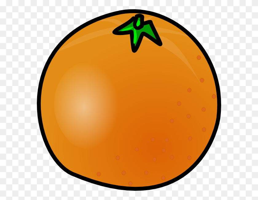 600x591 Orange Clip Art Free Vector - Naranja Clipart