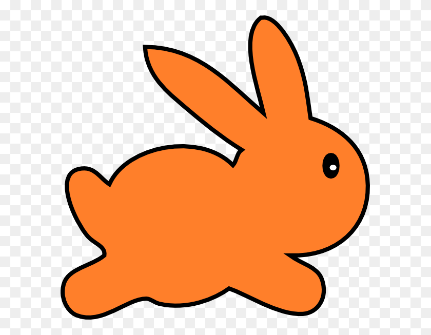 603x593 Orange Clipart Bunny - Оранжевый Воздушный Шар Клипарт