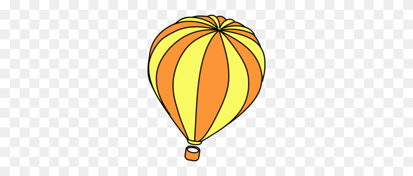 240x299 Orange Clipart Hot Air Balloon - Hot Clipart