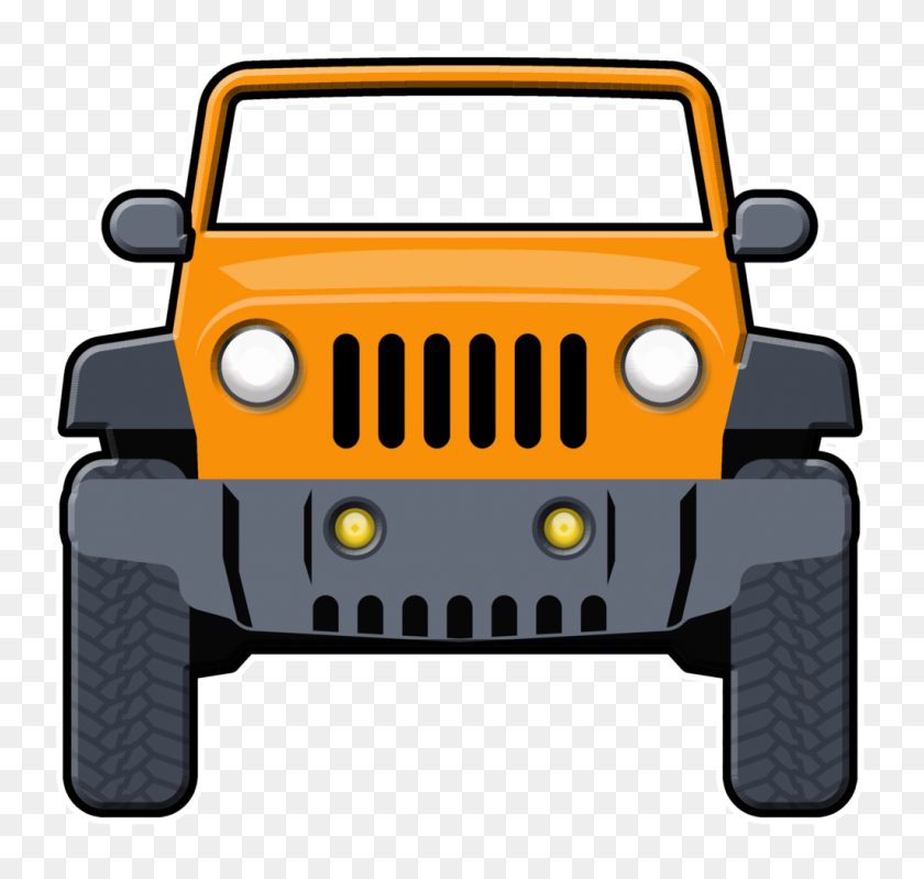 1024x971 Orange Clipart Jeep - Jeep Clipart